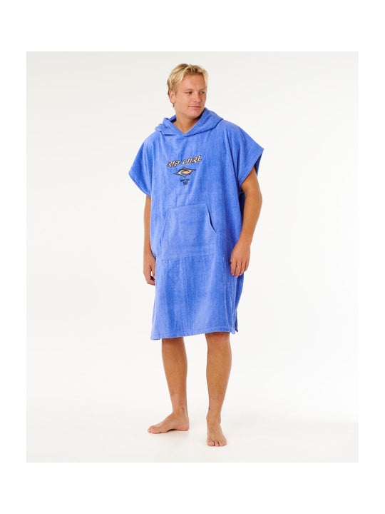 Ponczo męskie RIP CURL Logo Hooded Towel niebieskie
