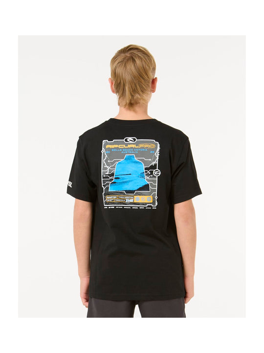 Koszulka RIP CURL Rip Curl Pro 25 Event Tee-Kid czarny
