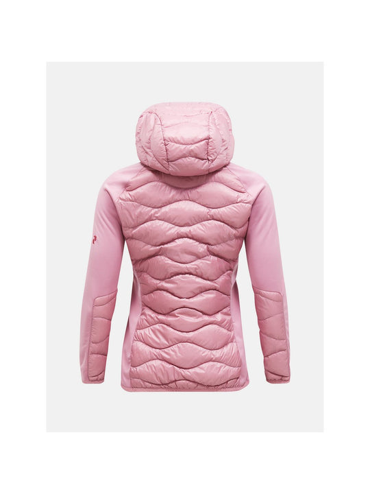Damska kurtka puchowa Peak Performance W Helium Down Hybrid Hood brązowy
