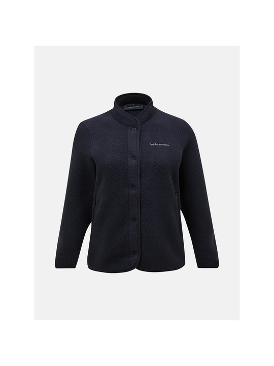Polar Peak Performance W Fleece Snap Cardigan czarny - Bluza - Adventure Sports

