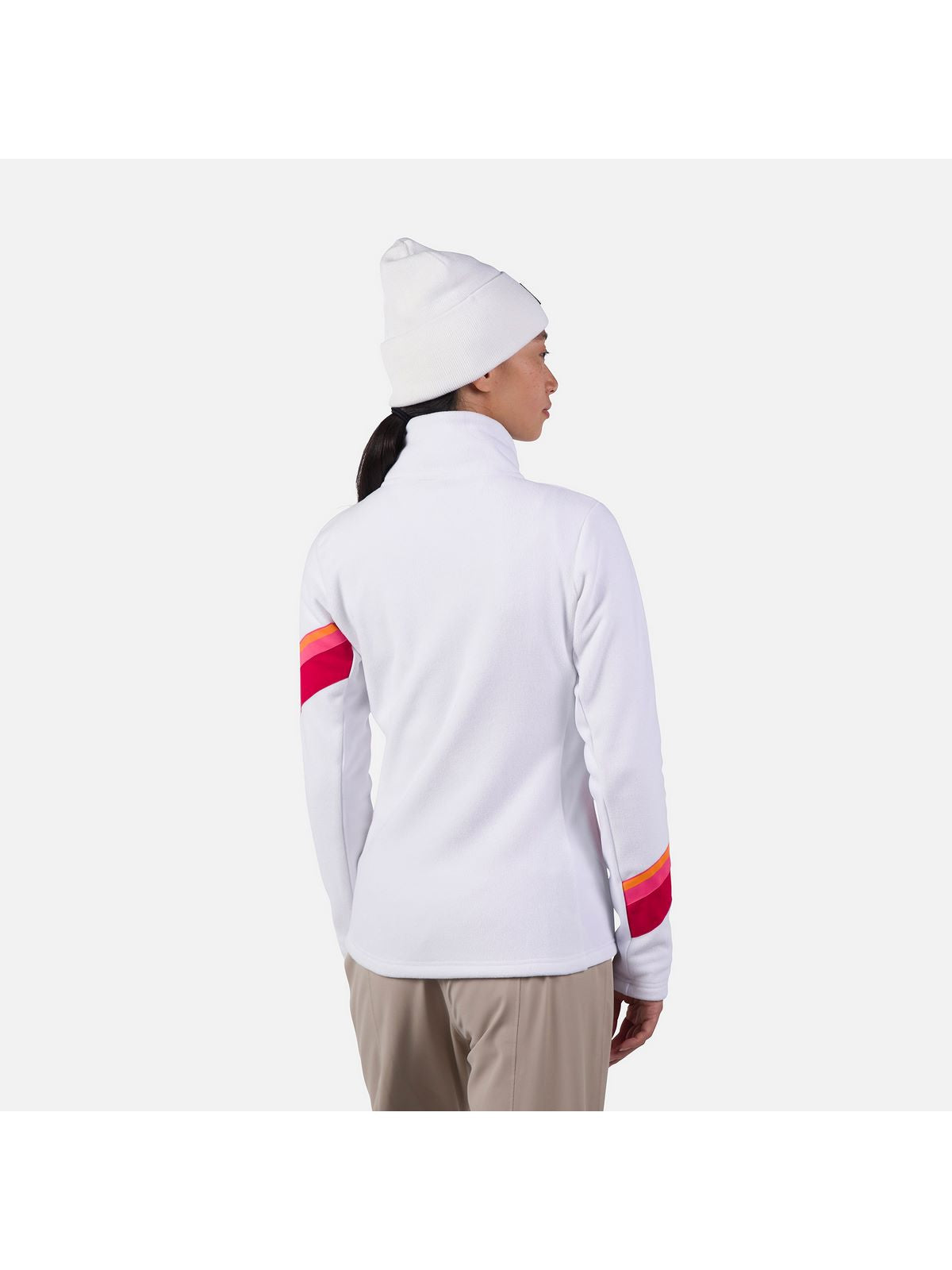 Bluza damska Rossignol W Strawpile Fleece Fz biały - Adventure Sports