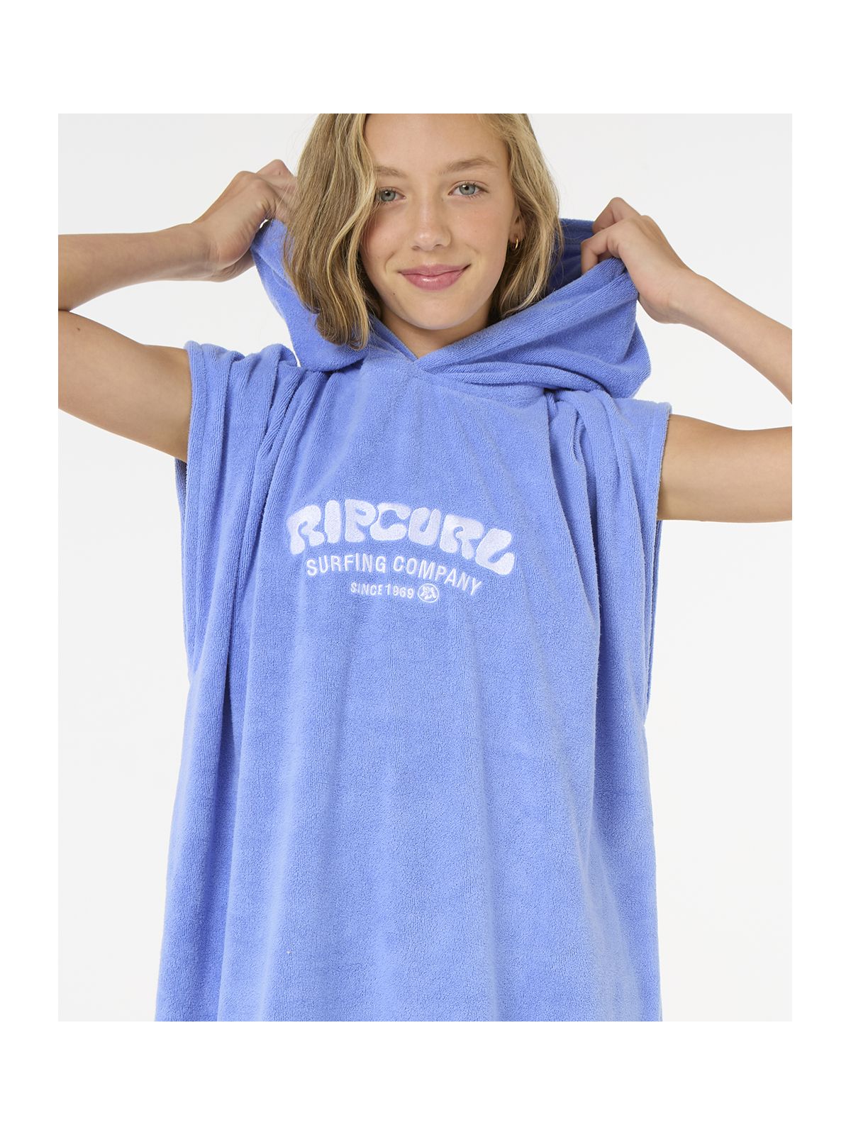 Ponczo RIP CURL Classic Surf Hooded Towel-Girl niebieski
