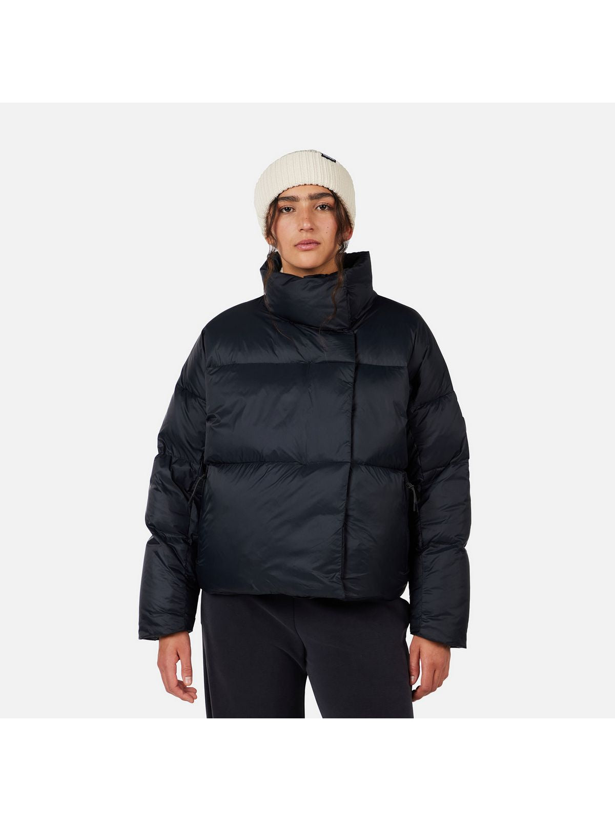 Kurtka damska ROSSIGNOL W ARETU CROPPED DOWN JKT czarna