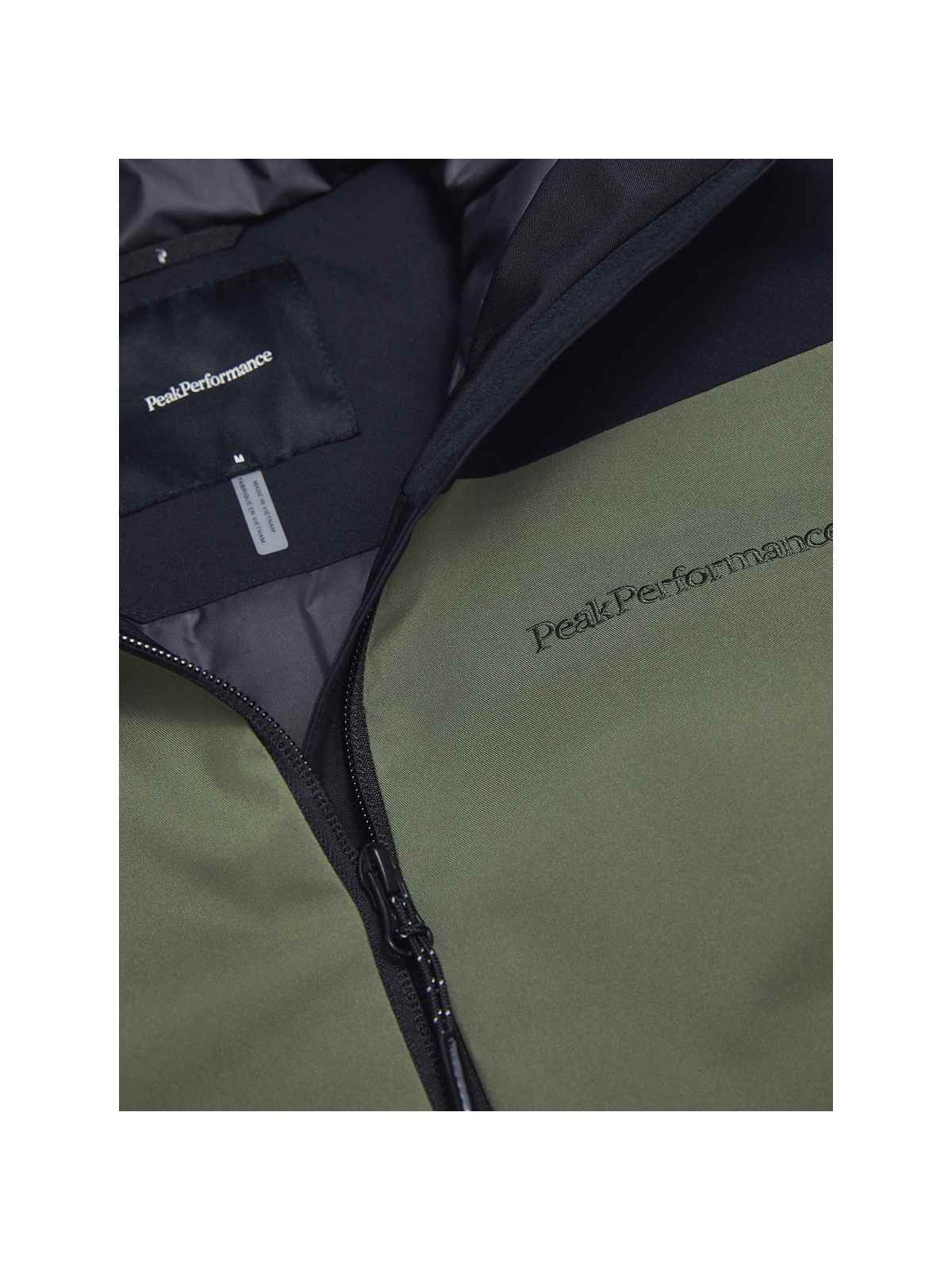 Kurtka narciarska męska PEAK PERFORMANCE Maroon Blocked HIPE 2L Insulated Shell Jacket zielona