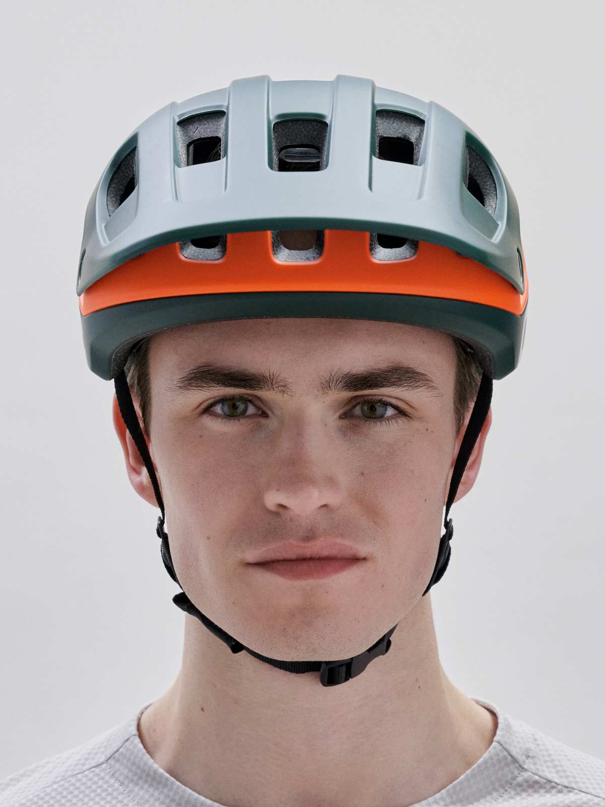 Kask rowerowy POC Cularis Pure zielono pomarańczowy