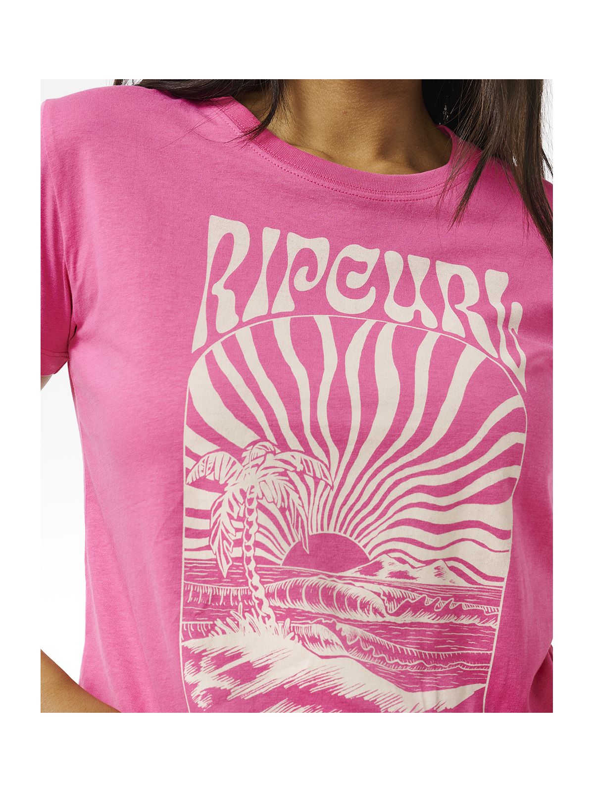 Koszulka RIP CURL Heatwave Standard Tee różowy - Adventure Sports