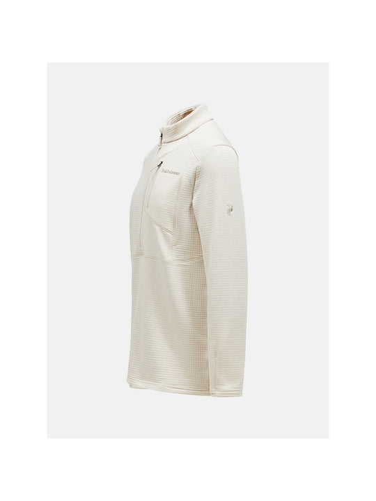 Bluza Peak Performance M Trail Polartec Half Zip beżowy - Adventure Sports
