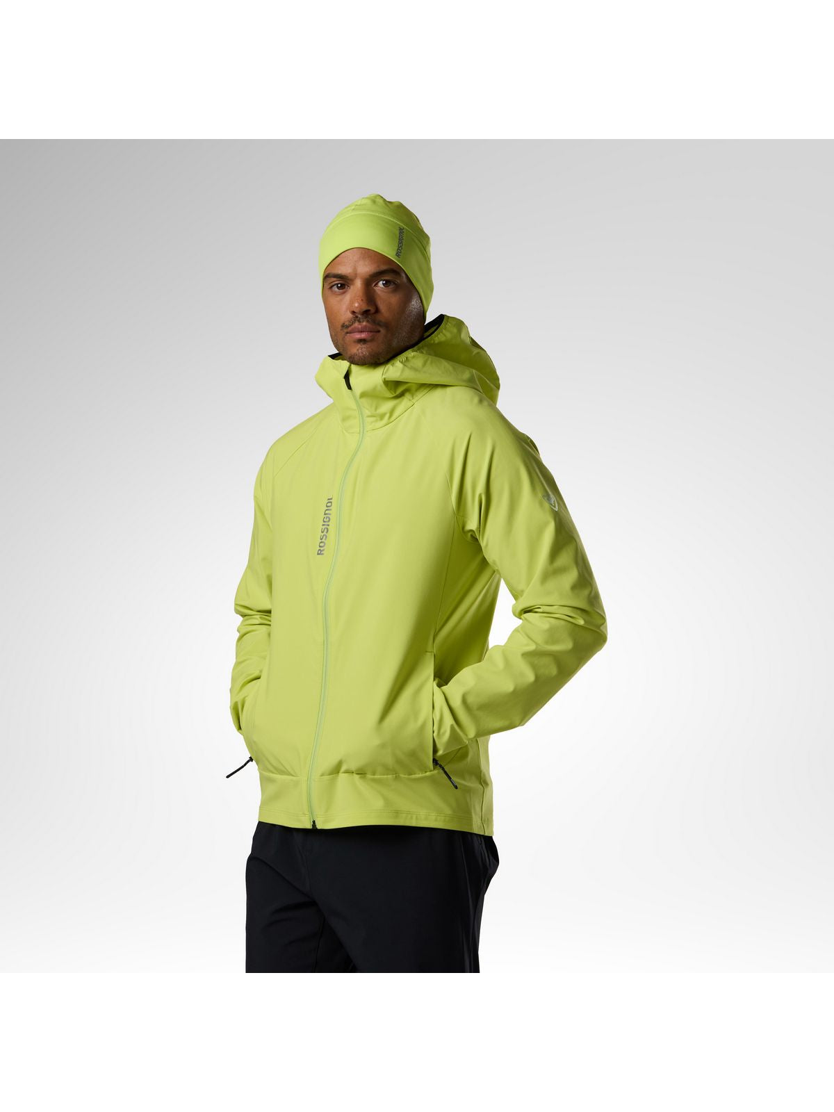 Kurtka męska ROSSIGNOL M Venon Wind Hoodie Jacket żółta