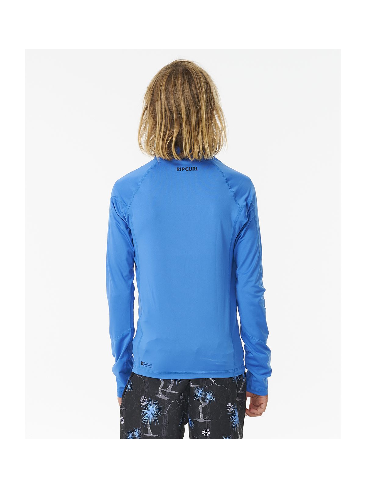 Lycra RIP CURL Brand Wave Upf L/S Boy niebieski