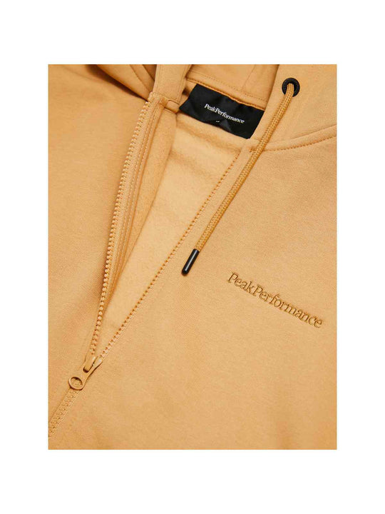 Bluza PEAK PERFORMANCE Original Small Logo Zip Hood Men brązowy

