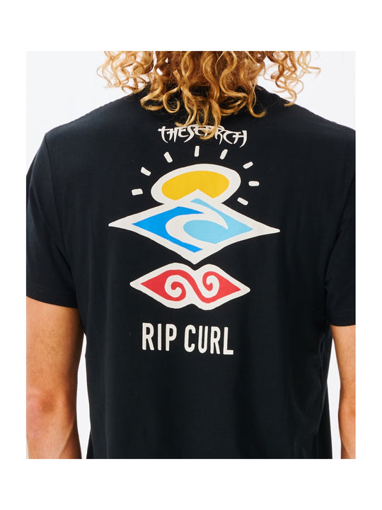 Koszulka RIP CURL Search Icon Tee czarny
