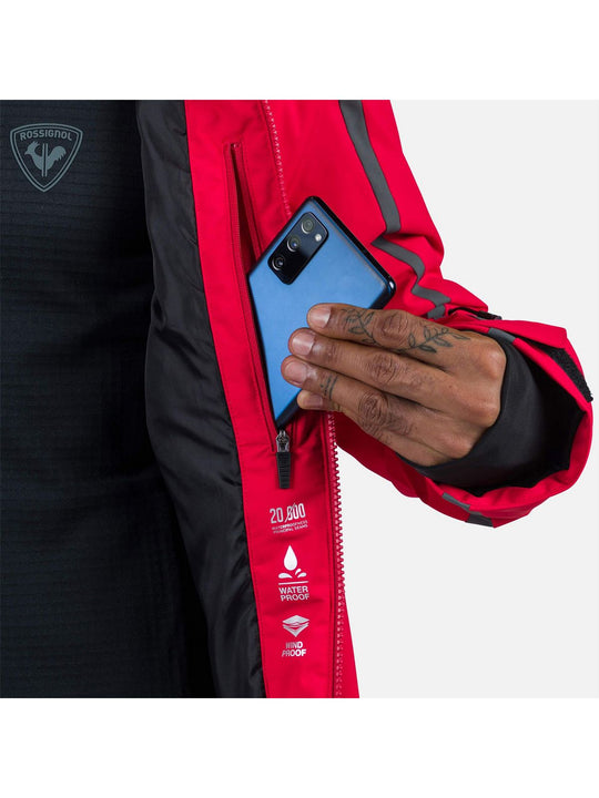 Kurtka narciarska męska Rossignol Saluver Jkt czerwony - Adventure Sports

