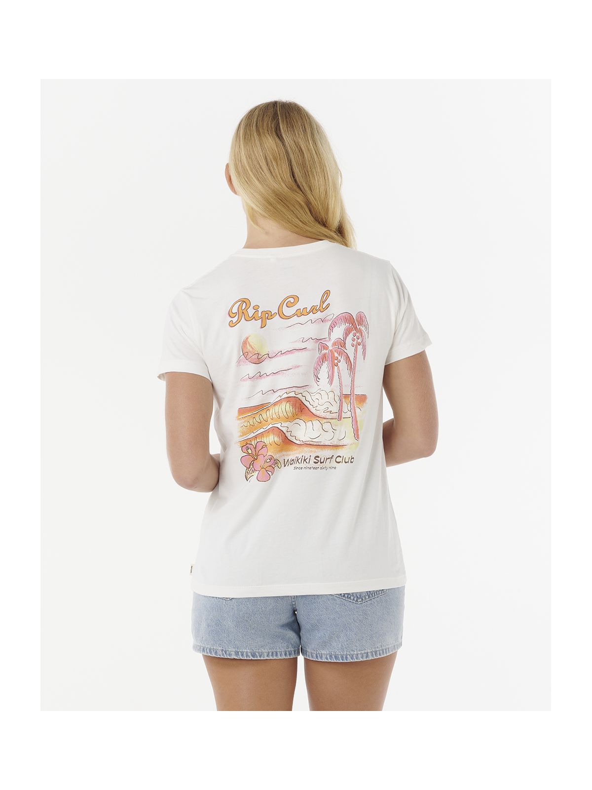 Koszulka RIP CURL WAIKIKI STANDARD TEE beżowa
