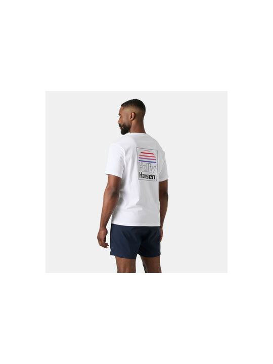 Koszulka męska HELLY HANSEN Core Graphic T 2.0 biała
