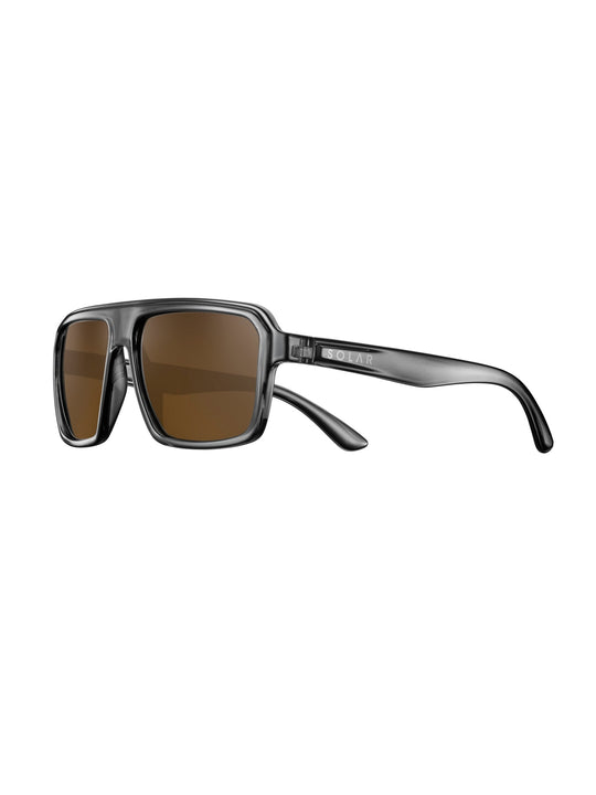 Okulary przeciwsłoneczne SOLAR Rocky - cat.3 Polarized - Glossy Translucent Black
