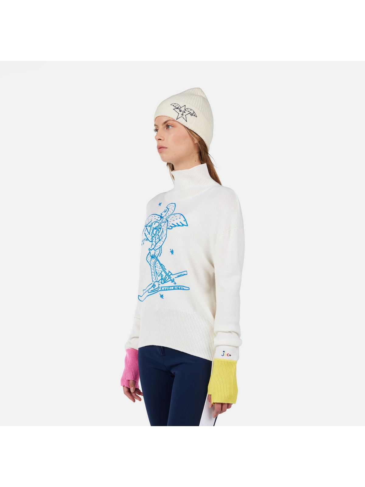 Sweter damski ROSSIGNOL W JCC LINA biały
