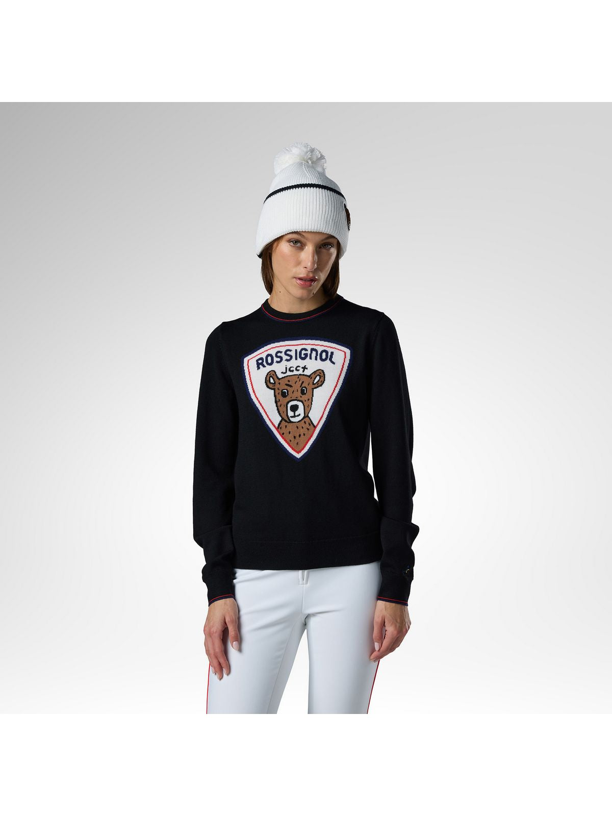 Sweter damski ROSSIGNOL W Jcc Crew Sweater czarny