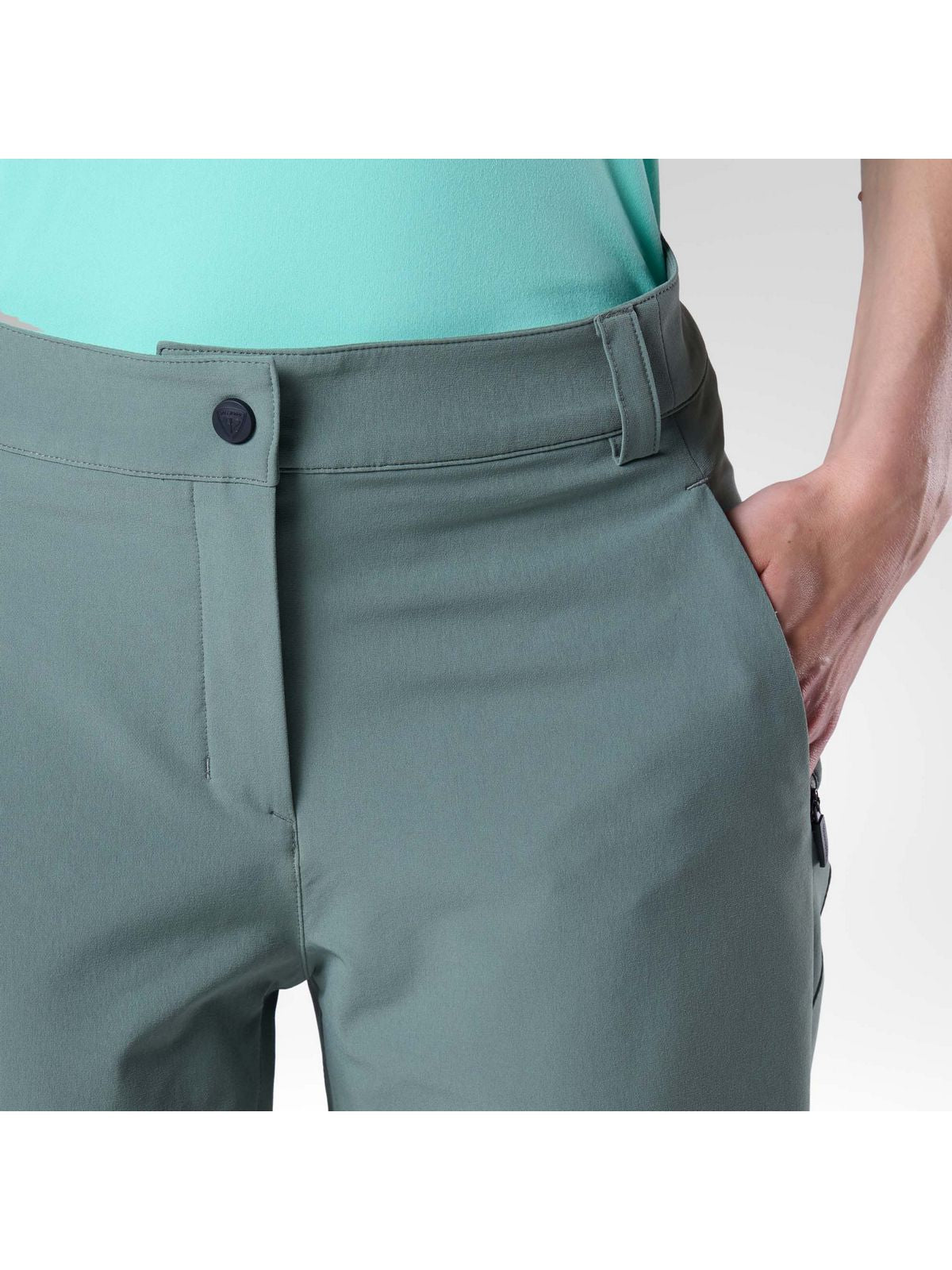 Spodnie damskie ROSSIGNOL W Tech Chino Pant zielone