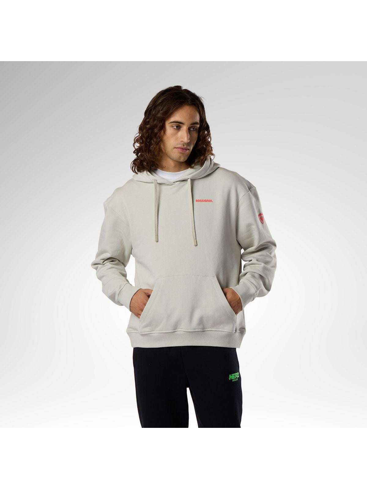 Bluza męska ROSSIGNOL HERO HOODIE szara