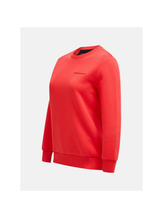 Bluza PEAK PERFORMANCE Original Small Logo Crew Women czerwony - Adventure Sports

