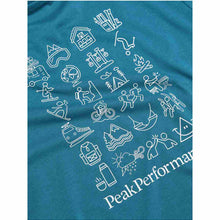 Koszulka Peak Performance W Explore Graphic Tee zielony - Adventure Sports
