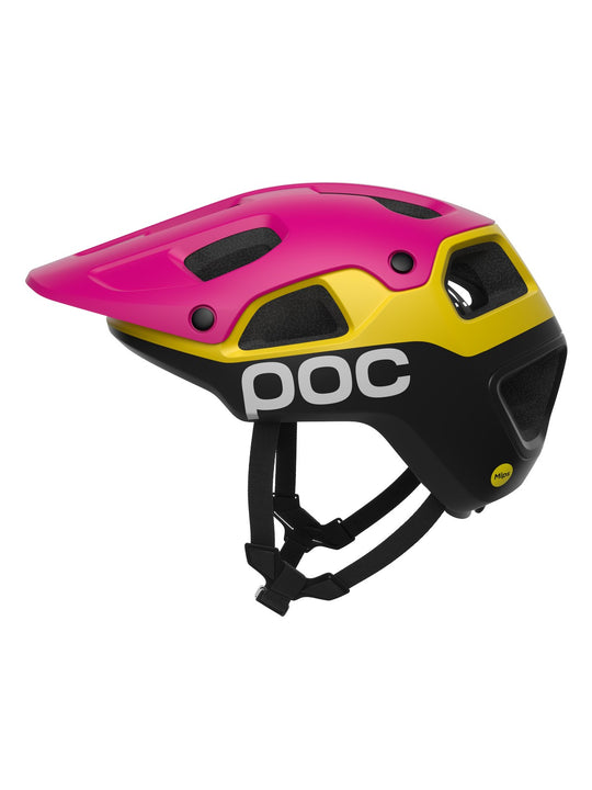 Kask rowerowy POC Cularis Pure różowo żółty
