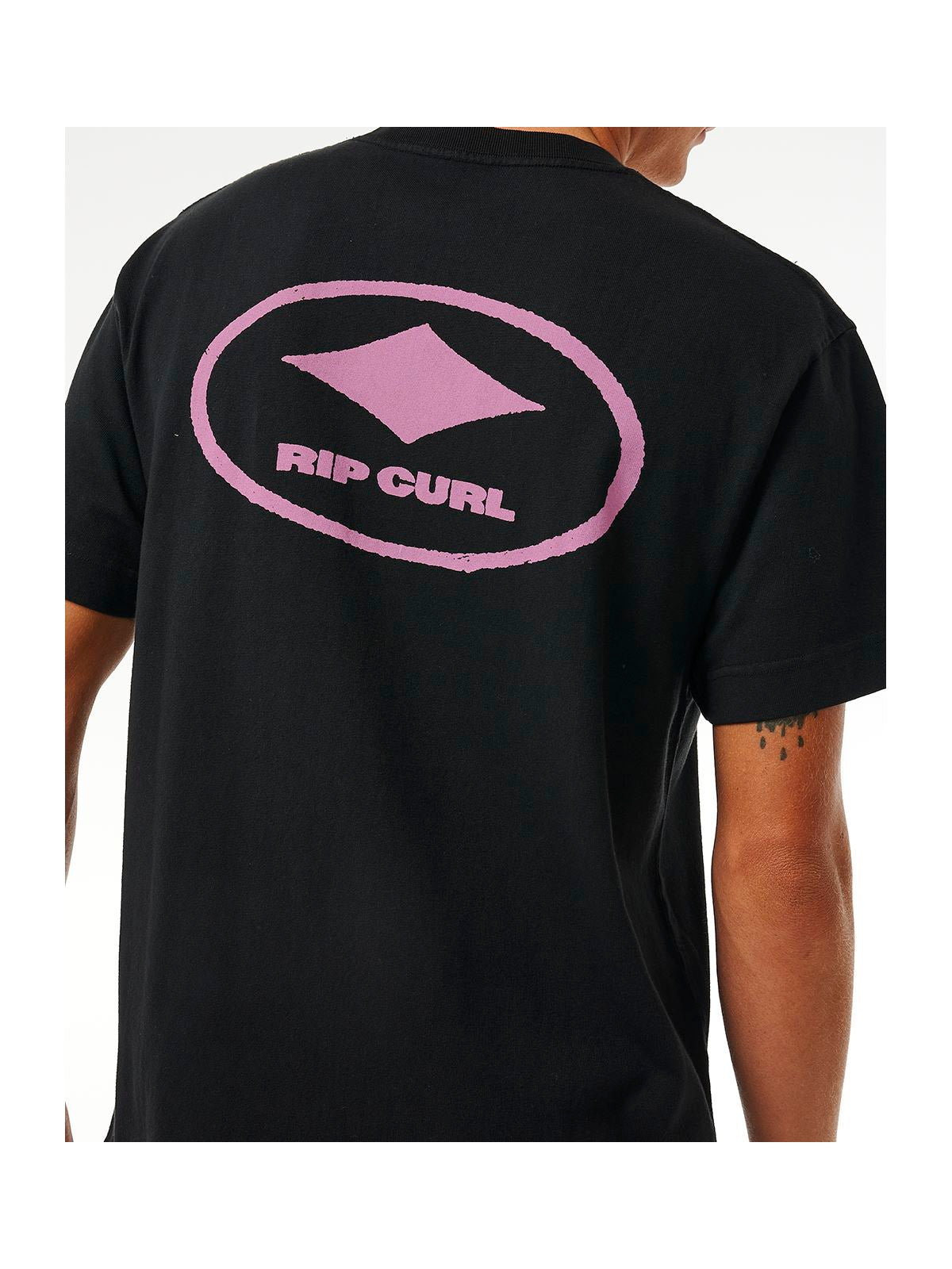 Koszulka RIP CURL Quality Surf Products Oval Tee czarny - Adventure Sports