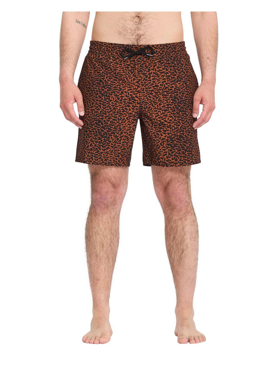 Szorty kąpielowe VOLCOM Melange Trunk 17 brązowy
