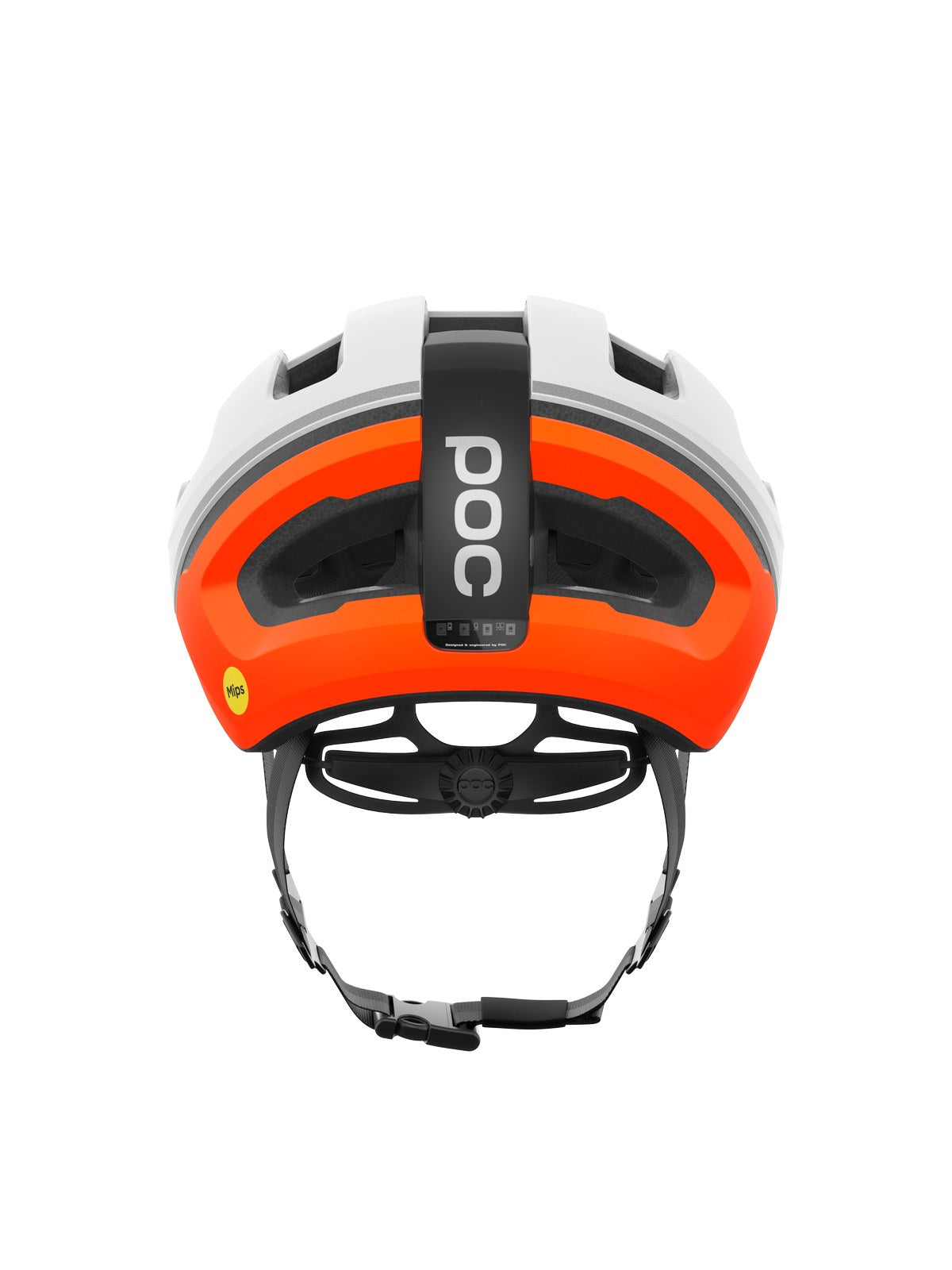 Kask rowerowy POC Omne Beacon MIPS biało pomarańczowy