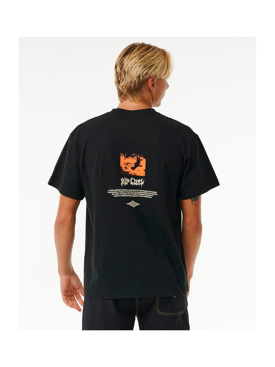Koszulka RIP CURL Qsp Metal Core Tee czarny - Adventure Sports
