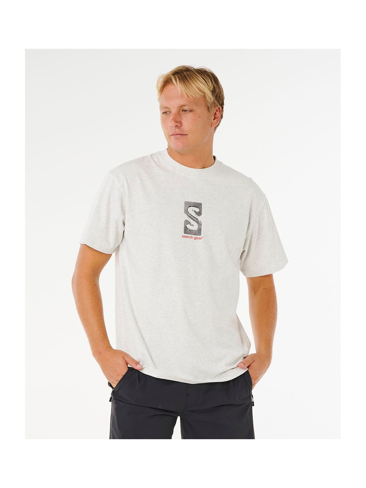 Koszulka męska RIP CURL Search Gear Tee biała