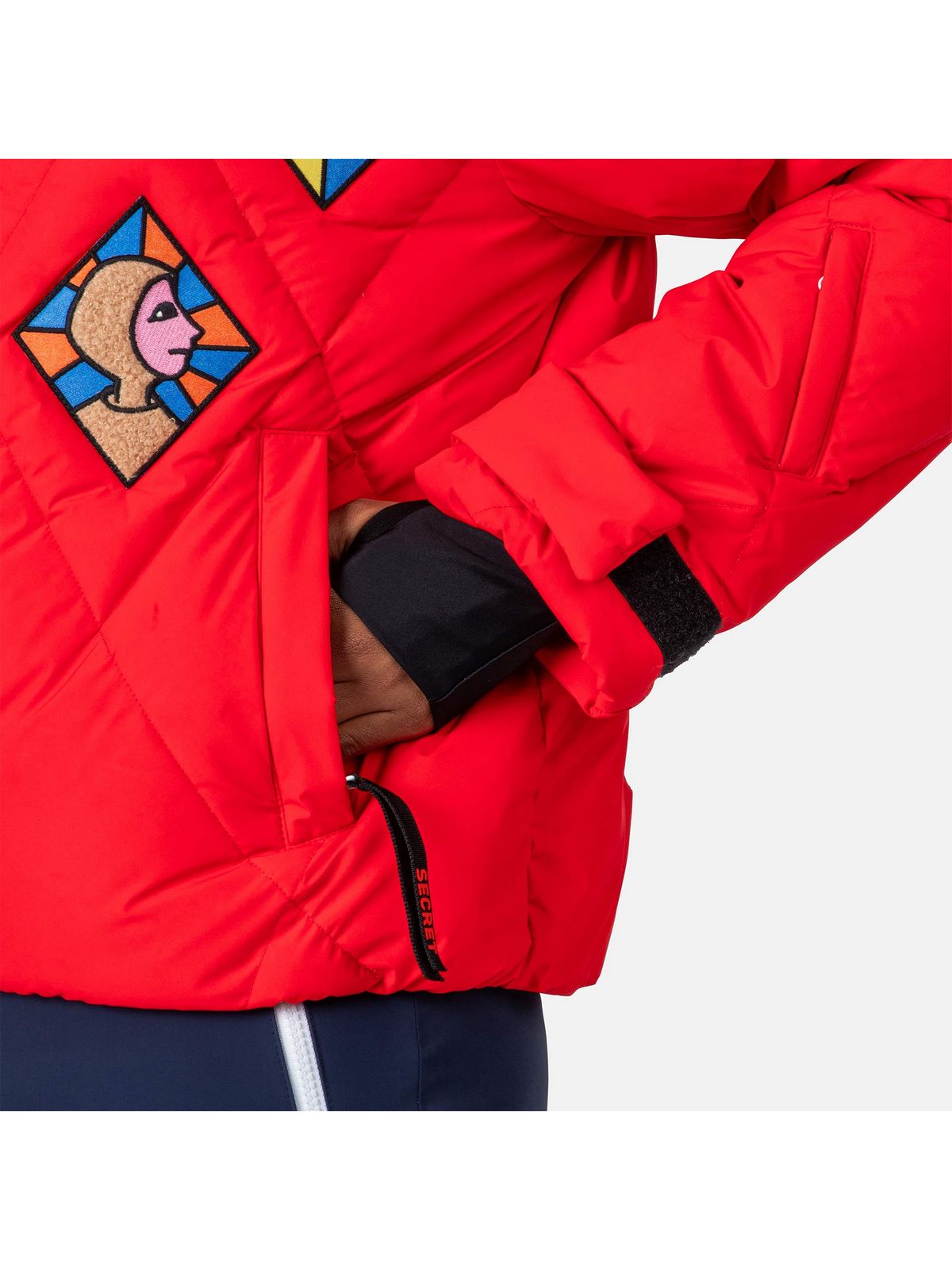 Kurtka puchowa narciarska Rossignol W Lumy Down Bomber Jkt czerwony - Adventure Sports