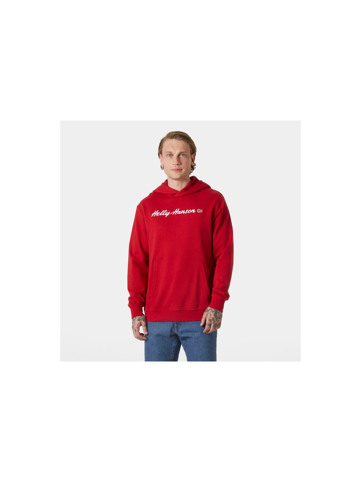 Bluza męska HELLY HANSEN CORE GRAPHIC SWEAT H czerwona - Adventure Sports