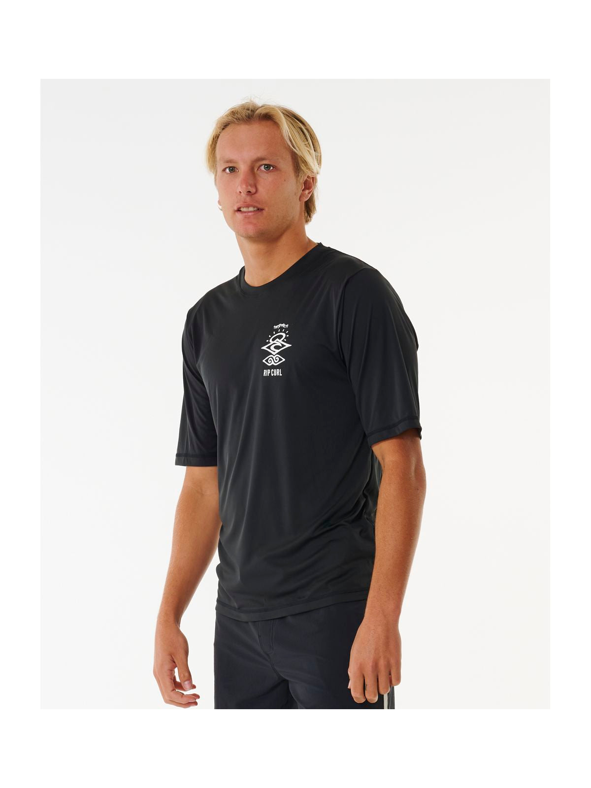 Lycra RIP CURL Icons Surflite Upf S/S czarny - Adventure Sports