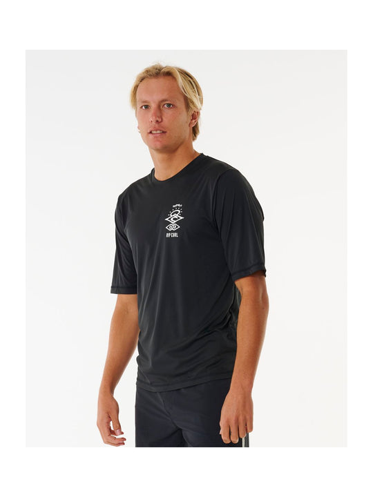 Lycra RIP CURL Icons Surflite Upf S/S czarny - Adventure Sports

