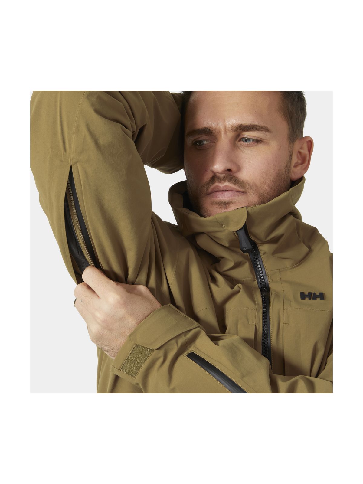 Kurtka narciarska męska HELLY HANSEN ATLAS INFINITY STRETCH JACKET brązowa