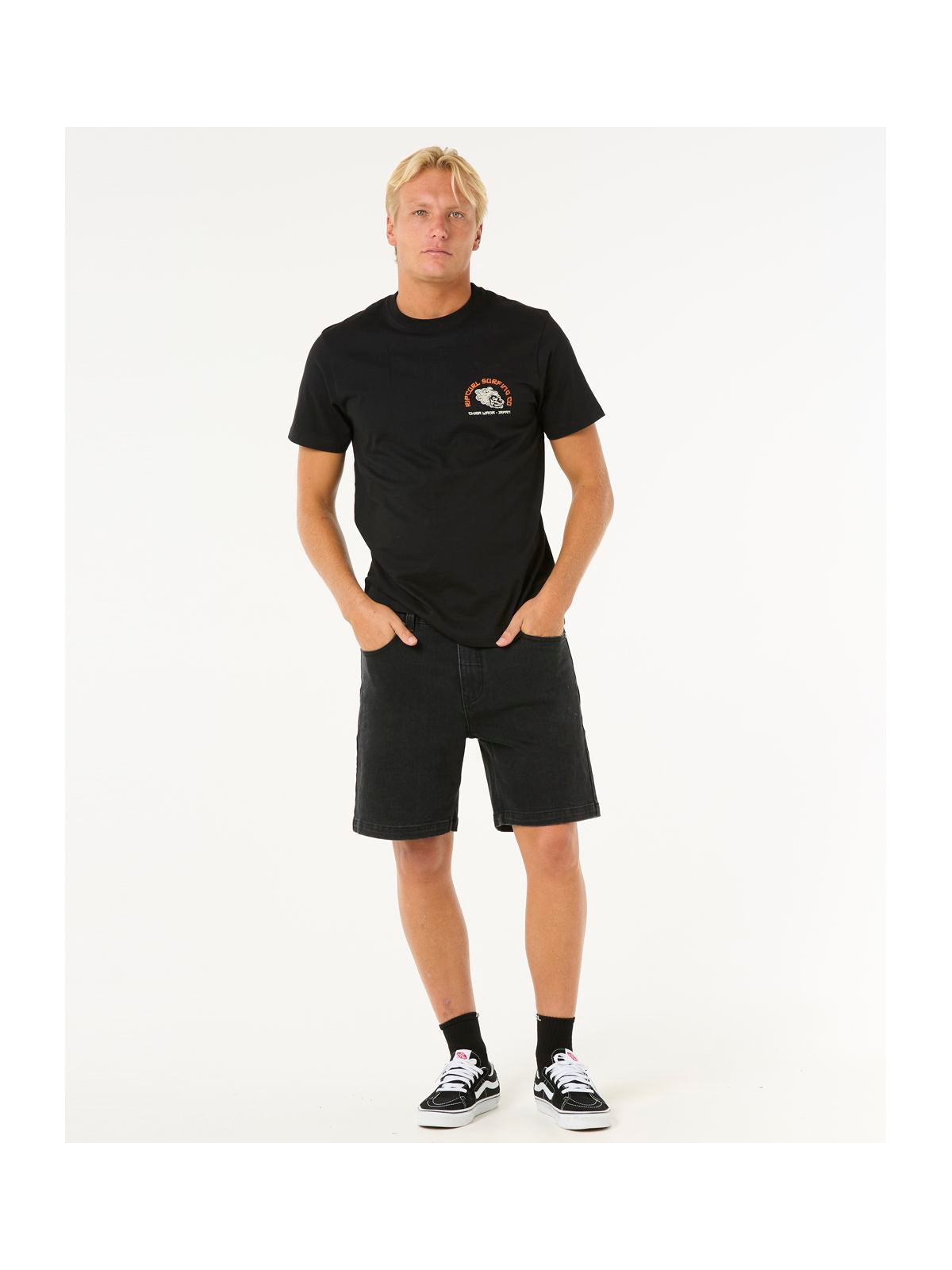 Koszulka RIP CURL Desti Animals Tee czarny