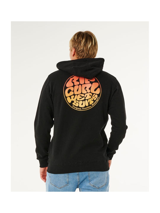 Bluza męska RIP CURL Wettie Passage Icon Zip Thru czarna
