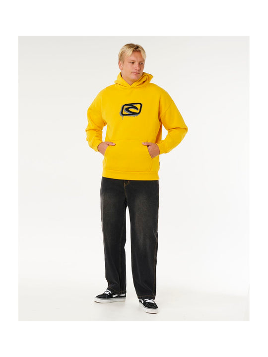 Bluza męska RIP CURL Medina Inner Visions Hood żółta
