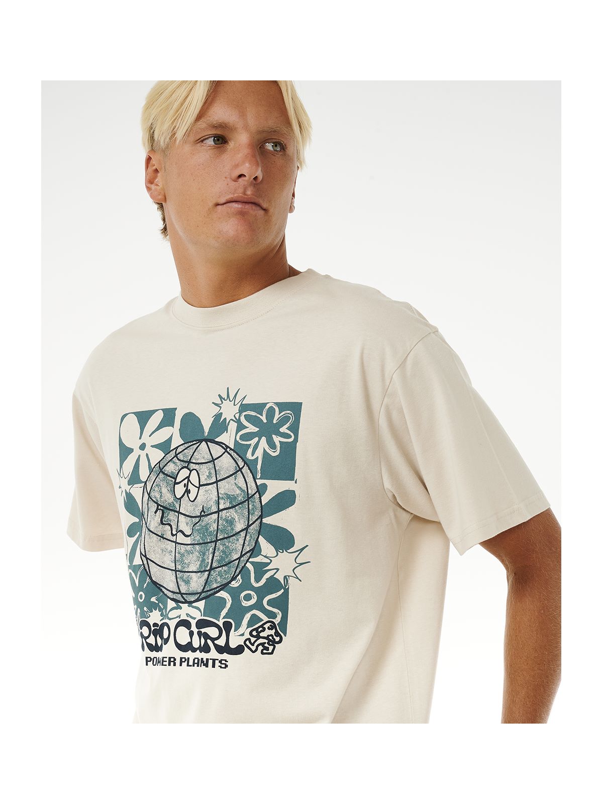 Koszulka RIP CURL Swc Earth Power Tee biały - Adventure Sports
