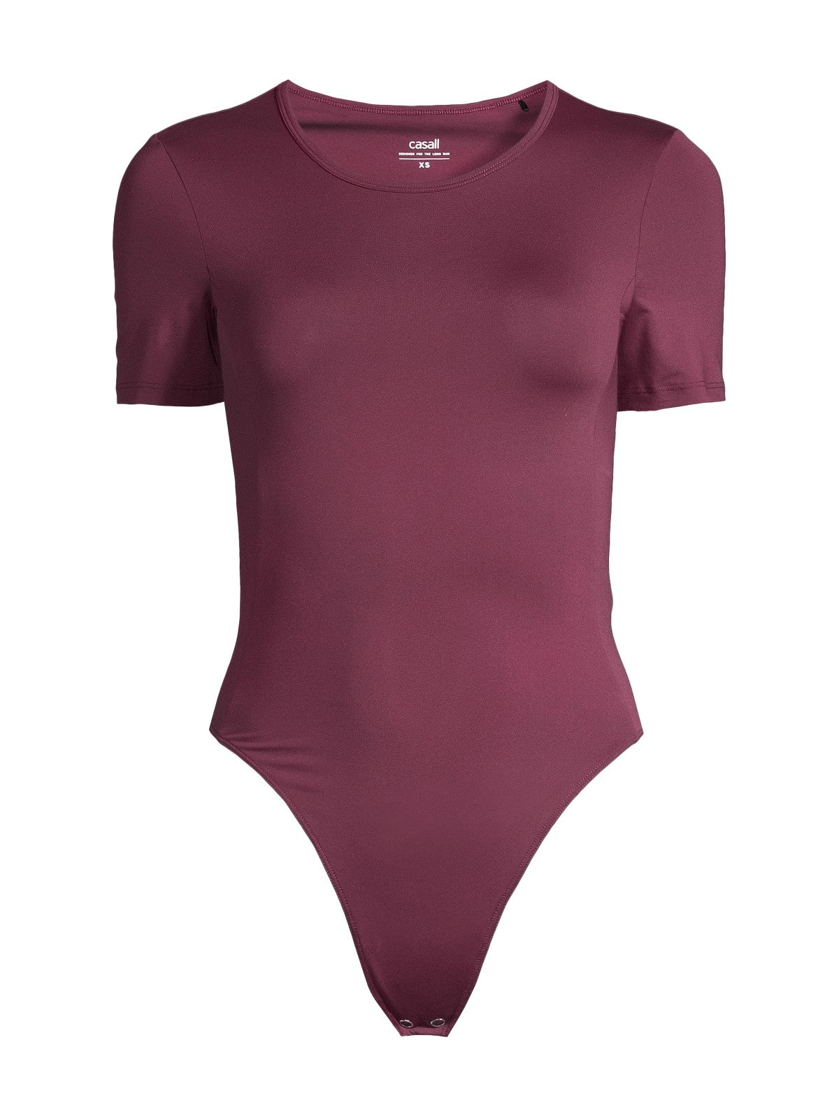Body CASALL Studio Body Short Sleeve kolor bordowy