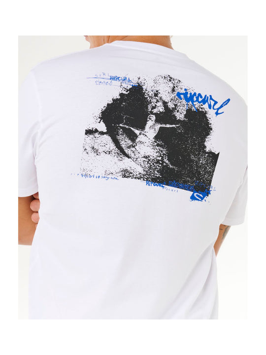 Koszulka męska RIP CURL Inner Visions Hack Tee biała
