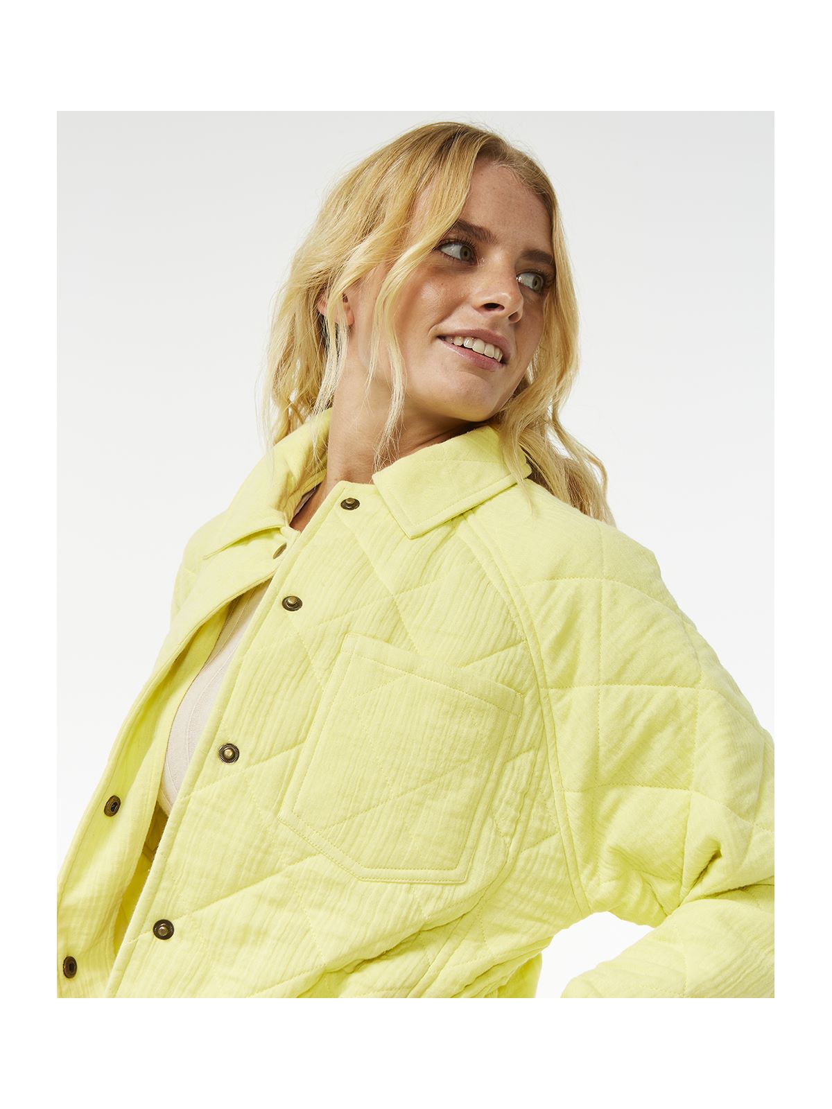 Kurtka RIP CURL Premium Surf Quilted Jacket żółty - Adventure Sports