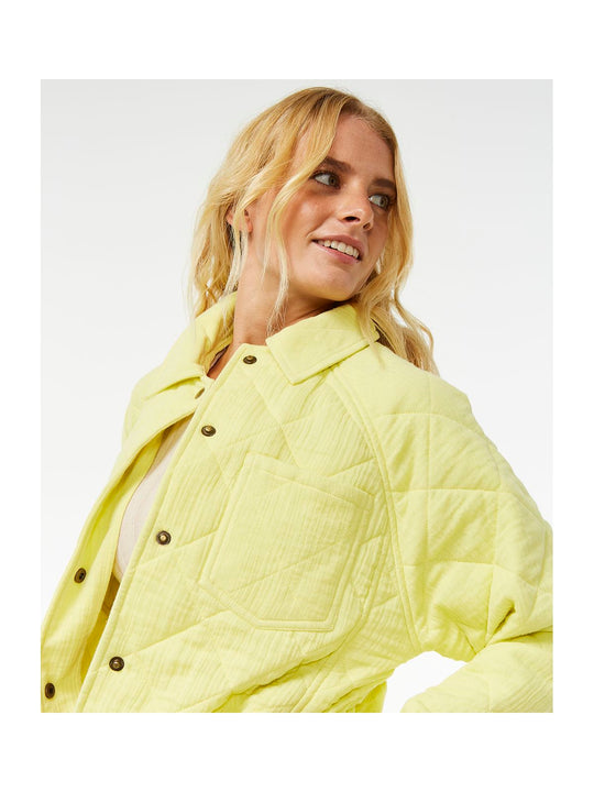 Kurtka RIP CURL Premium Surf Quilted Jacket żółty - Adventure Sports

