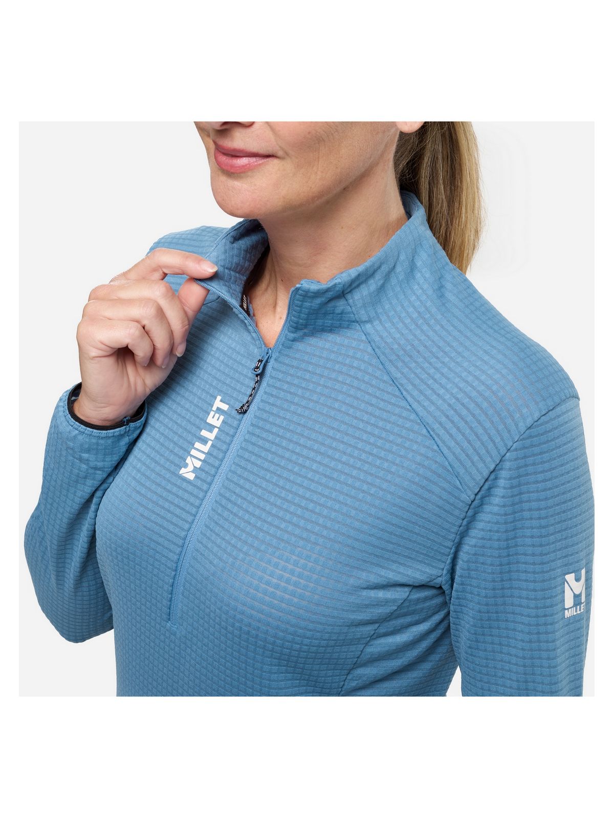 Bluza damska MILLET Parmelan Light Fleece Po W niebieska