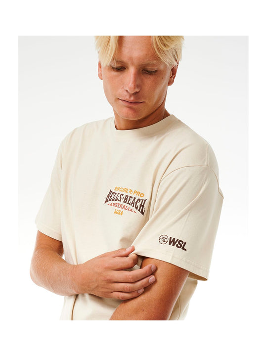 Koszulka RIP CURL Pro 24 Line Up Tee biały - Adventure Sports
