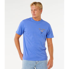 Koszulka męska RIP CURL Fade Out Icon Tee niebieska
