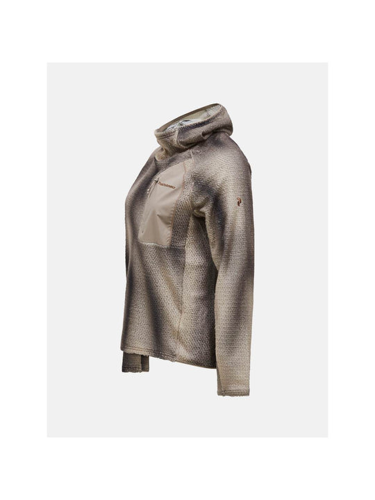Bluza damska PEAK PERFORMANCE Freelight AOP Polartec Alpha Hood beżowa
