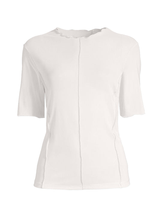 Koszulka treningowa damska CASALL Seam Detail Mesh Tee kolor biały
