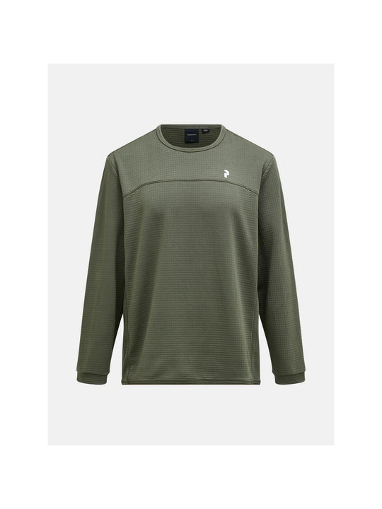 Bluza PEAK PERFORMANCE Trail Polartec® Power Grid™ Crew Men zielony - Adventure Sports

